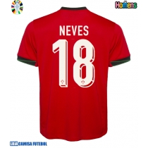Camisa de Futebol Portugal Ruben Neves #18 Equipamento Principal Europeu 2024 Manga Curta